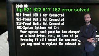 How to Solve 921 922 Front Usb Not connected  917 front Audio not connected