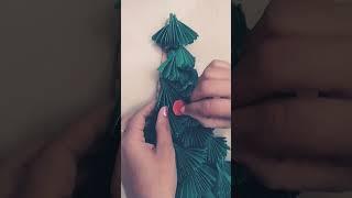 Christmas tree  decoration ideas #christmas tree Craft using paper #shorts#youtubeshorts