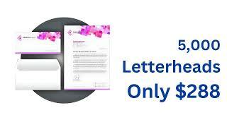 5000 Letterhead Printing for only $288 at 55printing.com