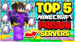 TOP 5 MINECRAFT PRISON SERVERS TO PLAY IN 2024 | Best Minecraft OP Prison | 1.8/1.19/1.20 SERVER