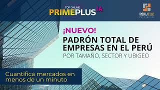 ¡Por primera vez! Las 930,000 empresas activas en Perú #toponlineprimeplusIA