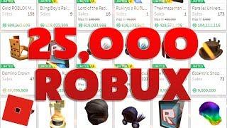 Spending 25,000 Robux on Limiteds | Roblox Trading