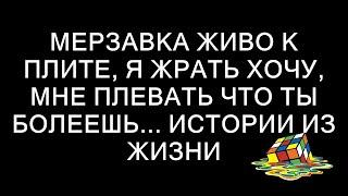 Мерзавка живо к плите, я жрать хочу, мне плевать что ты болеешь... истории из жизни  || Сказки для