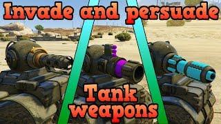 Unreleased Invade and persuade Tank weapons showcase - GTA Online