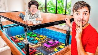 CONSTRUÍ una PISTA DE AUTOS SECRETA para BABY RICK