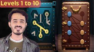 Open The Safe Puzzle Box Level 1 to 10 | MBA101 GAMING.