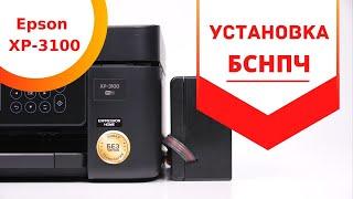 Установка БСНПЧ Lucky Print на бесчиповый Epson XP-3100