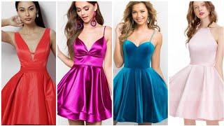 most stylish party wear strip a-line mini dress designer ideas