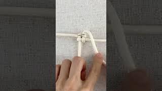 TUTORIAL Macrame basic knot series 11 Crown knot 3 #shorts