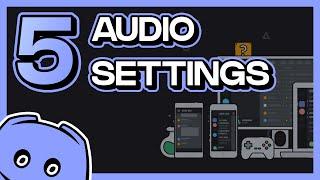 5 Discord Audio Settings Everyone Needs To Know !!