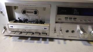 Vintage Pioneer CT-F750 Cassette Tape Deck/Player Demo