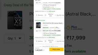 BBD Best deals Flipkart 30%off poco x5 pro 25999 ab 17999