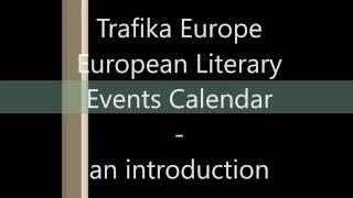 Trafika Europe - Literary Events Calendar - introduction