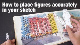 How to Place Human Figures in Your Sketch