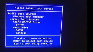 HP Desktop Pc How to boot from a USB Flash Drive