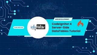 #5 CodeIgniter 4 jQuery AJAX server-side DataTables with Bootstrap Tutorial #infovistar