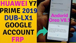 51 Huawei Y7 Prime 2019 Dub-Lx1 Frp bypass | Y7 Prime 2019 Dub-Lx1Google Account Unlock |Mrt Dongle