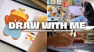 Draw With Me Q&A + Giveaway | How I Create Digital Character Designs