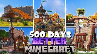 I Survived 500 Days In Better Minecraft [FULL MOVIE]