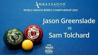 World Indoor Bowls Championship 2025 Jason Greenslade vs Sam Tolchard - Day 11 Match 4