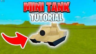 MINI TANK TUTORIAL in PLANE CRAZY ROBLOX *EASY*