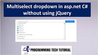 Multi Select Dropdown With Checkbox In asp.net C# by Ajax