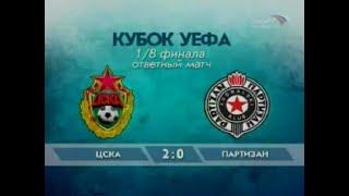 ЦСКА 2-0 Партизан. Кубок УЕФА 2004/2005. 1/8 финала