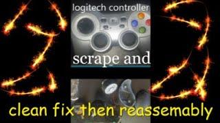 LOGITECH F710  controller clean and fix step by step -how to fix logitech controller