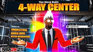 NEW BEST CENTER BUILD in NBA 2K25! 4-WAY CENTER is DOMINANT! BEST INSIDE CENTER BUILDS IN NBA2K25!