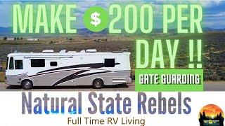 RV Life Hacks: Make $200 a Day While Living in an RV - Gate Guarding