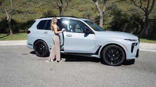 New 2024 BMW X7 M60i Review in Brooklyn Grey / 22" M Wheels /  BMW Review Test Drive with Eriika