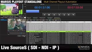 Marsis Playout Standalone ( Broadcast Automation Software ) SD / HD / 2K / 4K / 3D / IP