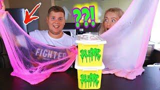 ТАЙНЫЕ КОРОБКИ СЛАЙМ ЧЕЛЛЕНДЖ  Лизун из Случайных Ингредиентов MYSTERY BOX SLIME CHALLENGE