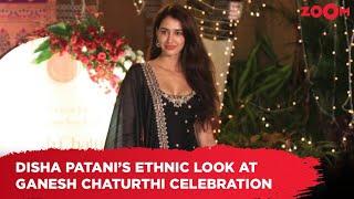 Disha Patani STEALS the show with her gorgeous ethnic look at CM Eknath Shinde's Ganpati Puja