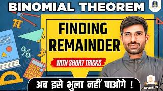 Binomial Theorem Finding Remainder #jeemains #jee #reminder