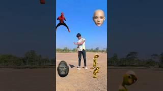 Head to Dame tu cosita Alien, spiderman, gorilla & girl dance - vfx magic video #viral