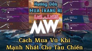 Modern Warships | MUA VŨ KHÍ TRANG BỊ TÀU CHIẾN - HƯỚNG DẪN CHỌN TRANG BỊ MẠNH NHẤT TRONG CỬA HÀNG