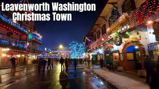 Leavenworth, Washington -  The Ultimate Winter Wonderland 4K Walking Tour 2019