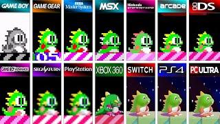 Bubble Bobble (1986) GB vs GG vs SMS vs MSX vs NES vs DS vs GBA vs SS vs PS1 vs PS4 vs PC (More!...)