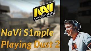 NaVi S1mple playing CS:GO MM on Dust 2 (twitch stream)