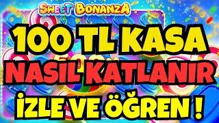  Sweet Bonanza Küçük Kasa 100 TL KASA NASIL KATLANIR ? DÜŞÜK KASA KATLAMA TAKİTİĞİ  DAHA İYİSİ YOK