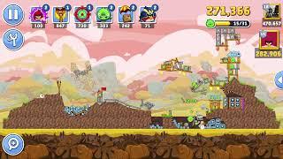 Angry Birds Friends Level 12 Tournament 1459 TWO stars NO POWER-UP walkthrough 2024-10-12