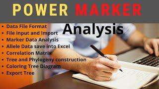 The molecular marker data analysis by using Power Marker software |Population Genetics Analysis