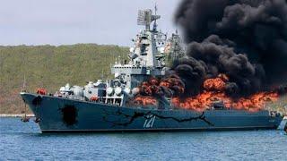 Russia Surrenders!! 5 Russia's Strongest Warships Carrying 17 Generals Sunk by Ukrainian F-16