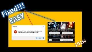 UNABLE TO WRITE C\PROGRAM FILES(X86)..FOR ANY GAME