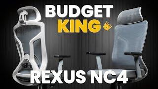 KURSI KERJA ERGONOMIS TER-MURAH & TER-KOMPLIT UNDER 1JT  - REVIEW REXUS NC4