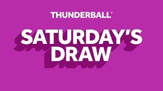 The National Lottery Thunderball draw results from Saturday 21 December 2024