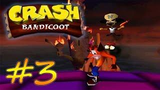 Прохождение Crash Bandicoot (PS) #3 - Остров North Sanity, Битва с Кортексом