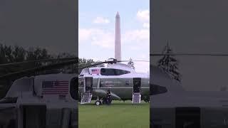 U.S. President Trump departed the White House en route to New Jersey
