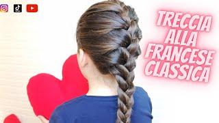 Treccia alla francese classica Tutorial semplice,Treccia attaccata al capo | estate,scuola,ufficio